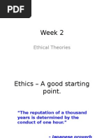 Week 2 Ethical Theories