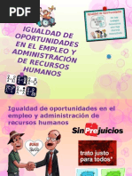 TEMA 3 Iguadad de Oportunidades en El Empleo y Administracion de Recursos Humanos