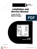 901-0602 Onan 12 & 24 Volt Battery Charger 305-0812 305-0813 Installation & Service Manual (05-2001)