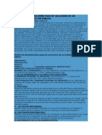 Modelo de Demanda Sobre Pago de Vacaciones de Un Trabajador Del Sector Público