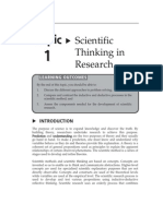 Topic 1 Scientific Thinking in Research