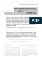 Evaluacion de para Metros Cineticos para Sacaromyces