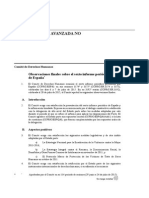 Observaciones Finales Sobre El Sexto Informe Periódico de España