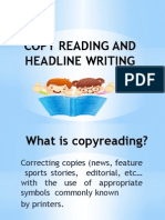 Copy Reading and Headline Writing