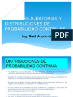 Variable Aleatoria y Distribucion de Probabilidad Continua