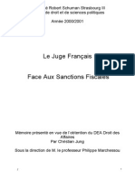 Le Juge Face Aux Sanctions Fiscales