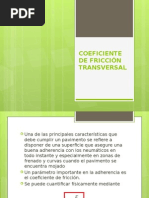 Coeficiente de Fricción Transversal