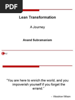 Lean Transformation A Journey