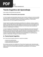 Teoría Cognitiva