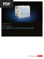 615 Series IEC 60870-5-103 Point List Manual - A