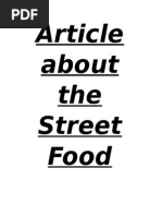 Article About The Street Food