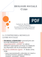 Psihologie Sociala Gavreliuc 4 Construirea Sensului Lumii Sociale