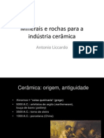 Minerais e Rochas para Ceramica