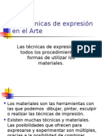 Las Técnicas de Expresión en El Arte