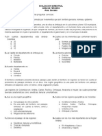 Evaluacion Semestral Grado Tercero