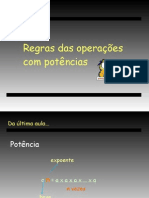 Regras de Operações Com Potências