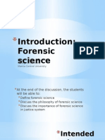 Introduction Forensic Science