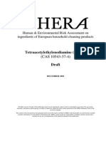 Human & Environmental Risk Assessment On Ingredients of European Household Cleaning Products