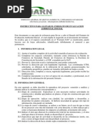 INSTRUCTIVO PARA LLENAR EL FORMATO DE EVALUACION AMBIENTAL INICIAL MARN - Guatemala