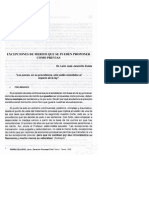 Excepciones Previas y de Merito PDF