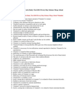 Entry Test 2013 Everyday Science Mcqs