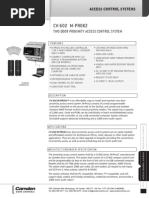 Camden CV-602K2 Data Sheet