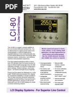 LCI 80 Standard Line Control Display