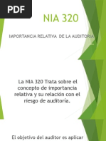 Nia 320-Importancia Relativa