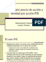 Price-Earnings Ratio (Precio-Utilidad Ó P/E)