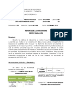 Quimica Organica, Reporte 2