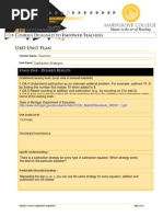 Subtraction Unit Plan