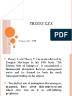 Theory X, y