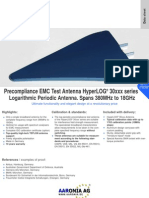 Precompliance Emc Test Antenna Hyperlog 30Xxx Series: Logarithmic Periodic Antenna. Spans 380Mhz To 18Ghz