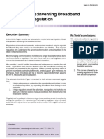 Rethinking Broadband Regulation 2001 - Layers Model For Regulatory Practice