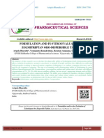 FORMULATION AND IN-VITRO EVALUATION OF ZOLMITRIPTAN ORO-DISPERSIBLE TABLETS Arigela Bharathi, Vemugunta Ramakrishna, Baratam Anupama, Chukkapalli Manisha