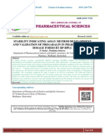 STABILITY INDICATING ASSAY METHOD DEVELOPMENT AND VALIDATION OF PREGABALIN IN PHARMACEUTICAL DOSAGE FORMS BY RP-HPLC P.Sneha, Prathima Srinivas