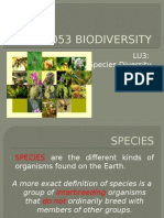 Lu3 STF1053 Biodiversity - Species Diversity