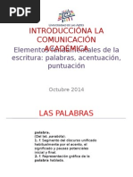 Elementos Fundamentales de La Escritura (Palabras, Acentuación, Puntuación)