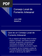 Consejo Local de Fomento Artesanal