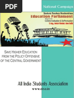 Aisa National Campaign Against Modi Governments Attack On Higher Education