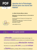 Aportes de La Psicología Social Al Habitar