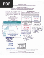 Notice of Travel Package To Rasmussen - 7-30-15