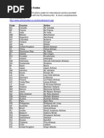 Codes de Airlines