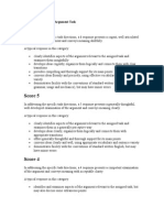 Scoring Guide For The Argument Task