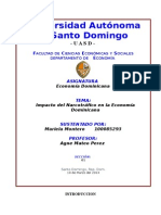 El Narcotrafico y Su Impacto en La Economia de República Dominicana