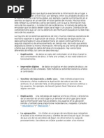 Mirroring Es El Proceso Que Duplica Exactamente La Información de Un Lugar A Otro