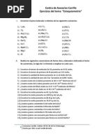 Ejercicios de Estequiometria