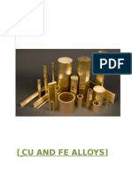 Cu and Fe Alloys