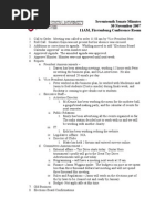 Seventeenth Senate Minutes 30 November 2007 11AM, Firstenburg Conference Room