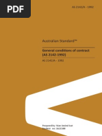 Australian Standard Contract General Conditions of Contract (AS 2142-1992)